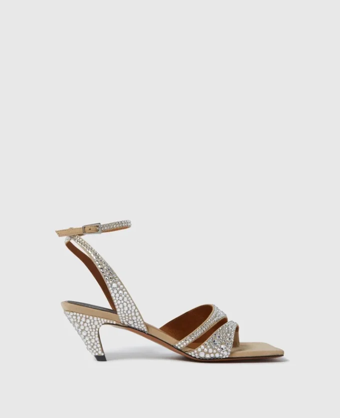 Stella Spur Crystal Hotfix Kitten Heels Stella Spur Crystal Hotfix Kitten Heels