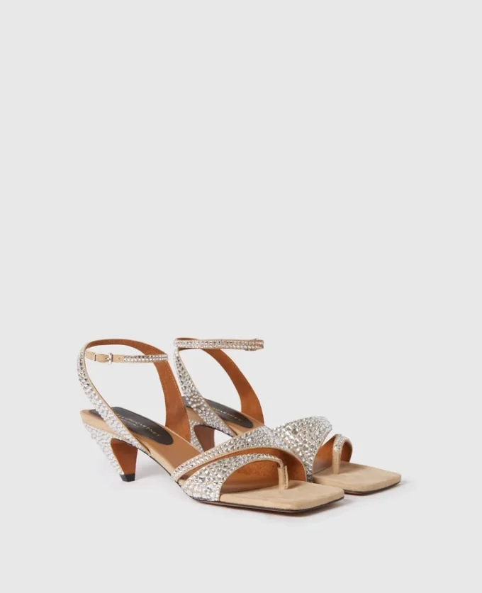 Stella Spur Crystal Hotfix Kitten Heels Stella Spur Crystal Hotfix Kitten Heels