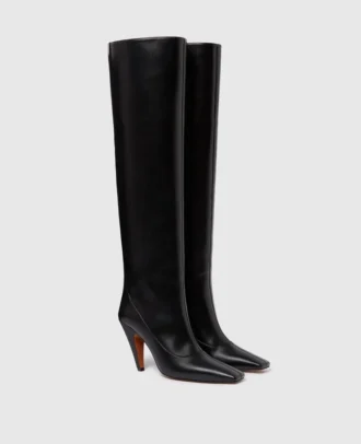 Stella Spur Knee-High Heeled Boots