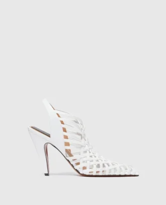 Stella Spur Woven Slingbacks