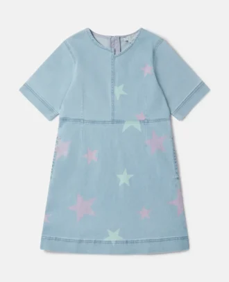 Stella Star Print Denim T-Shirt Dress Stella Star Print Denim T-Shirt Dress