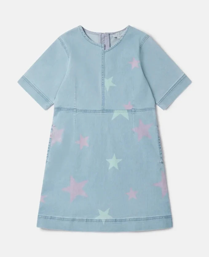 Stella Star Print Denim T-Shirt Dress Stella Star Print Denim T-Shirt Dress