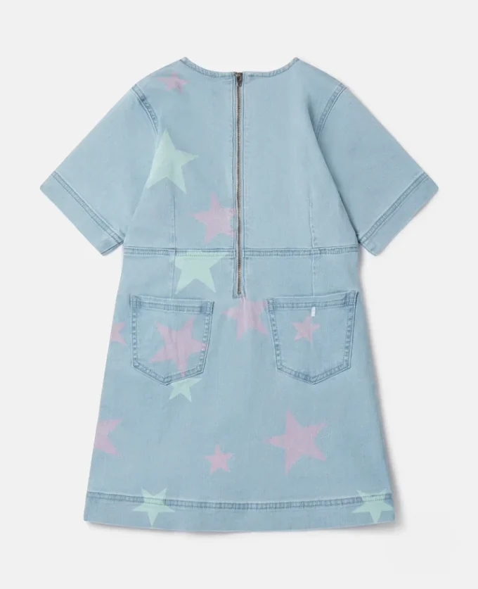 Stella Star Print Denim T-Shirt Dress Stella Star Print Denim T-Shirt Dress