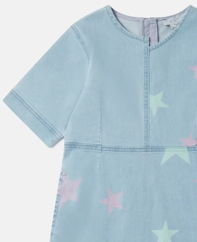 Stella Star Print Denim T-Shirt Dress Stella Star Print Denim T-Shirt Dress