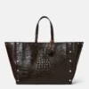 Stella Studs Large Croc-Embossed Tote Bag Stella Studs Large Croc-Embossed Tote Bag