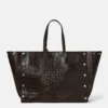 Stella Studs Large Croc-Embossed Tote Bag Stella Studs Large Croc-Embossed Tote Bag