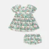 Stella Vine Print Dress and Bloomers Set Stella Vine Print Dress and Bloomers Set