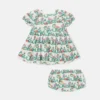 Stella Vine Print Dress and Bloomers Set Stella Vine Print Dress and Bloomers Set