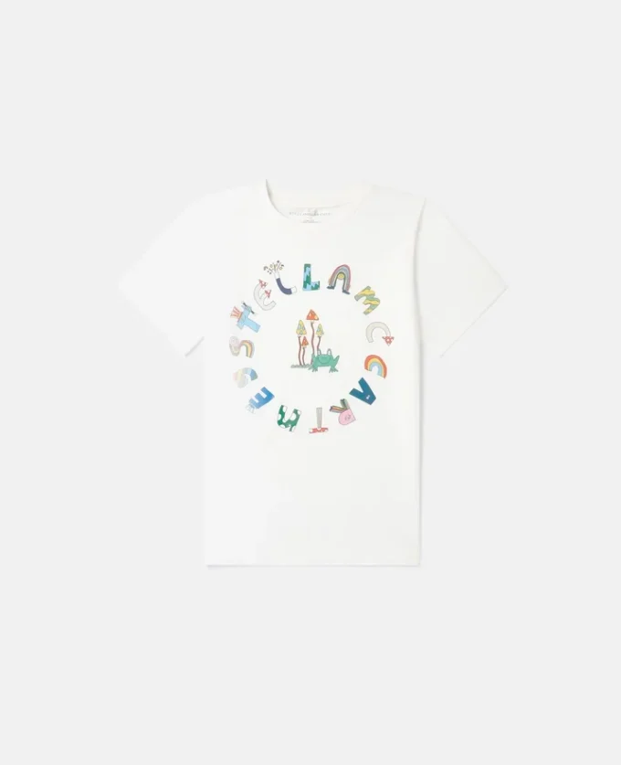 Stella Woodland Lettering Crewneck T-Shirt Stella Woodland Lettering Crewneck T-Shirt