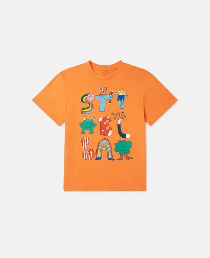 Stella Woodland Lettering Crewneck T-Shirt Stella Woodland Lettering Crewneck T-Shirt