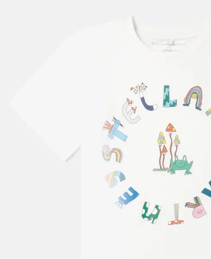 Stella Woodland Lettering Crewneck T-Shirt Stella Woodland Lettering Crewneck T-Shirt