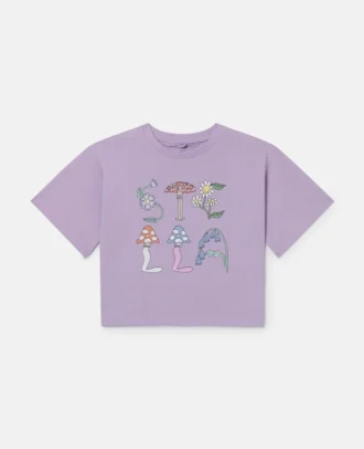 Stella Woodland Lettering Cropped T-Shirt Stella Woodland Lettering Cropped T-Shirt