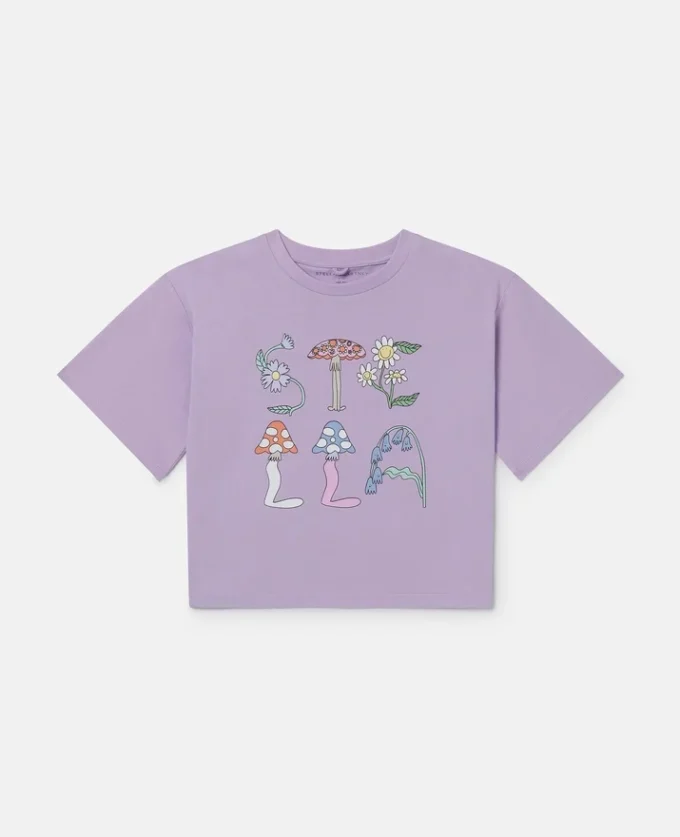 Stella Woodland Lettering Cropped T-Shirt Stella Woodland Lettering Cropped T-Shirt