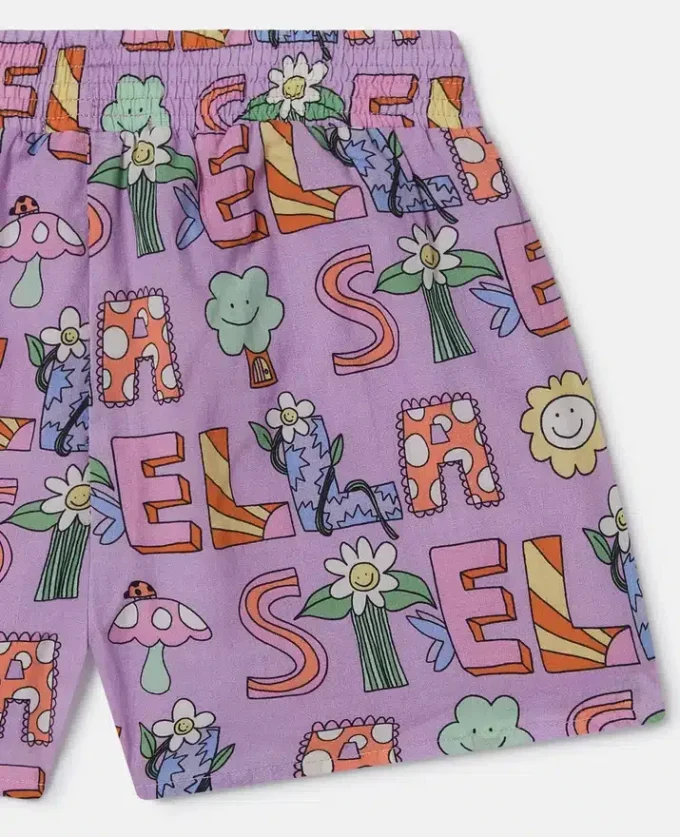 Stella Woodland Lettering Elasticated Shorts Stella Woodland Lettering Elasticated Shorts