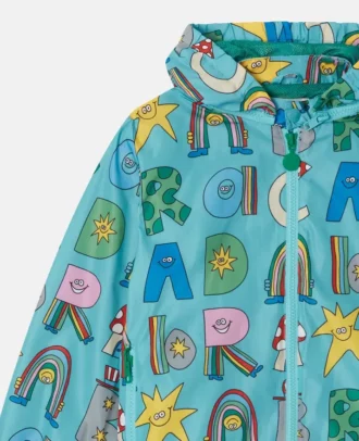 Stella Woodland Lettering Hooded Raincoat