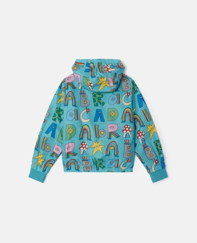 Stella Woodland Lettering Hooded Raincoat Stella Woodland Lettering Hooded Raincoat