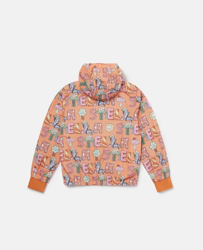 Stella Woodland Lettering Hooded Raincoat Stella Woodland Lettering Hooded Raincoat