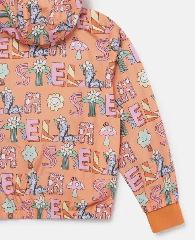 Stella Woodland Lettering Hooded Raincoat Stella Woodland Lettering Hooded Raincoat