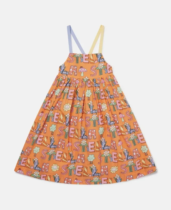Stella Woodland Lettering Sleeveless Dress Stella Woodland Lettering Sleeveless Dress