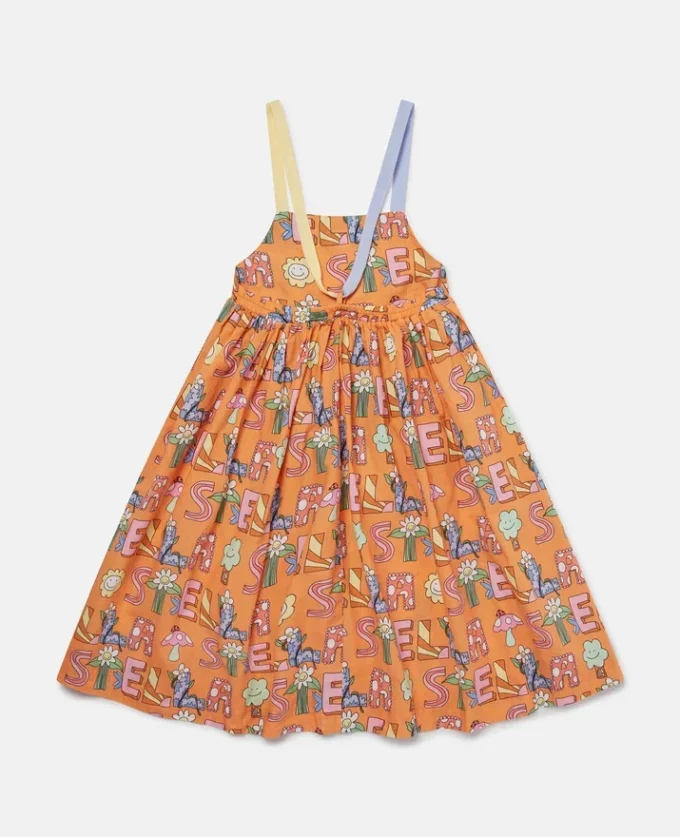 Stella Woodland Lettering Sleeveless Dress Stella Woodland Lettering Sleeveless Dress