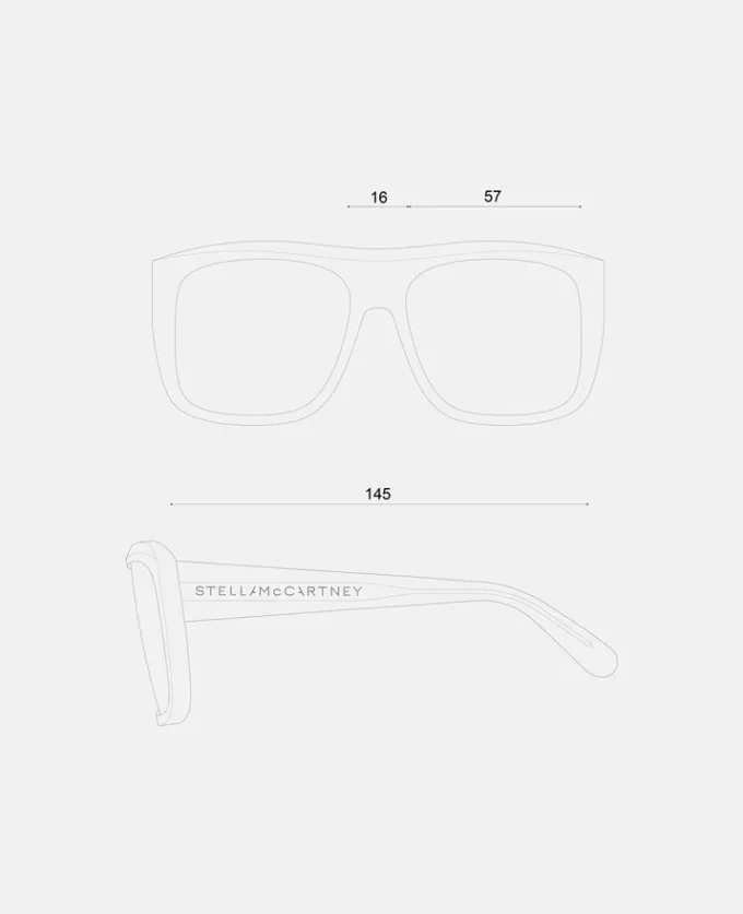 Straight-Edge Square Sunglasses Straight-Edge Square Sunglasses
