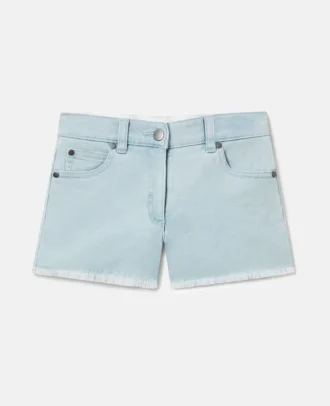 Straight-Leg Denim Shorts Straight-Leg Denim Shorts
