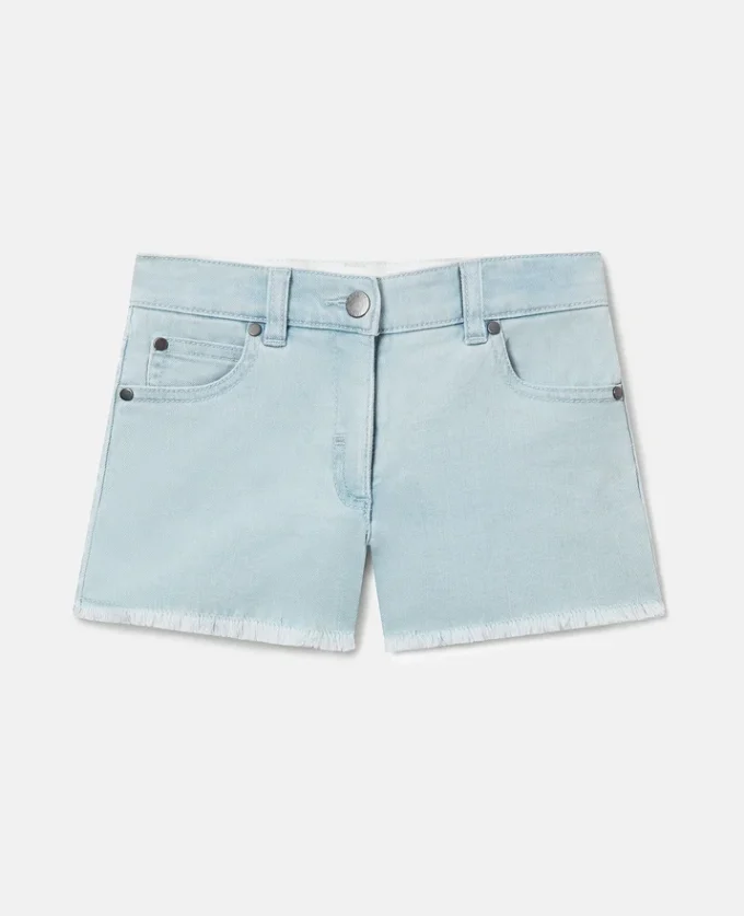 Straight-Leg Denim Shorts Straight-Leg Denim Shorts