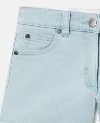 Straight-Leg Denim Shorts Straight-Leg Denim Shorts