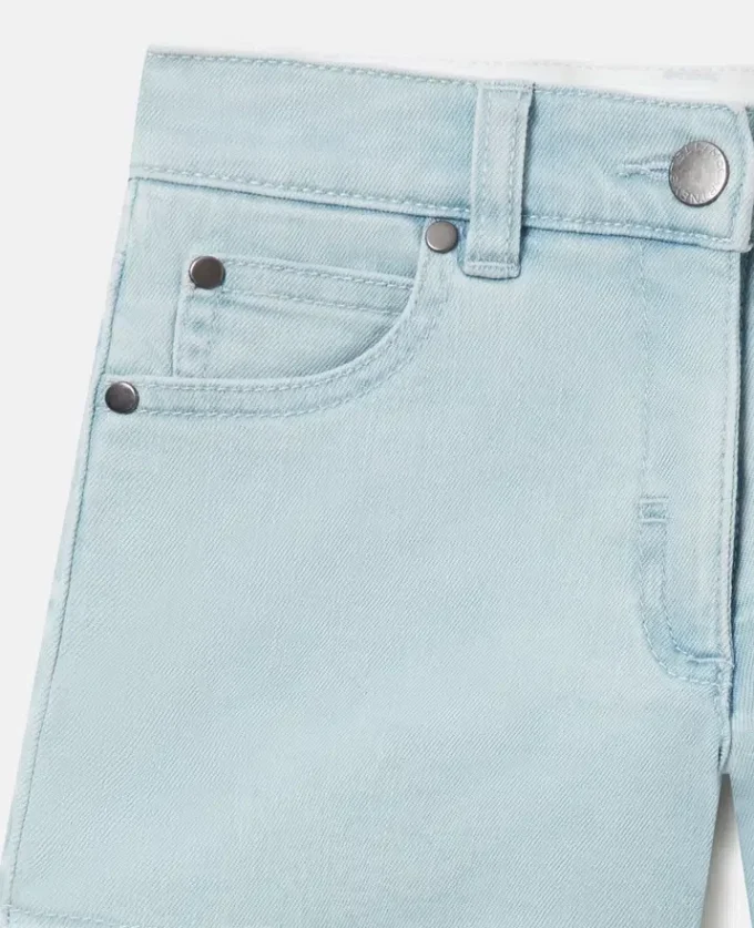 Straight-Leg Denim Shorts Straight-Leg Denim Shorts