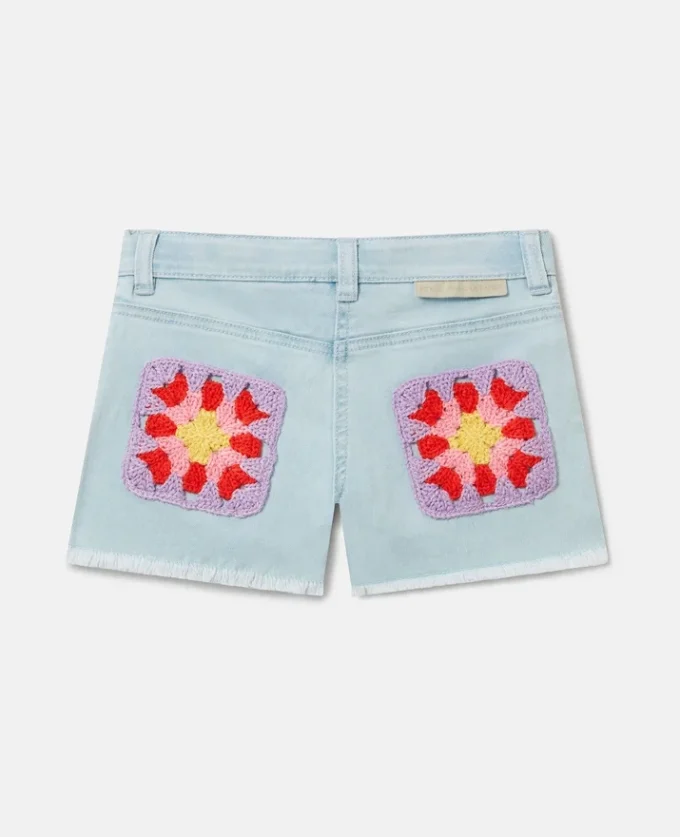 Straight-Leg Denim Shorts Straight-Leg Denim Shorts