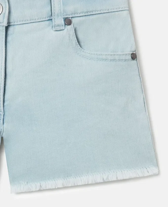 Straight-Leg Denim Shorts Straight-Leg Denim Shorts