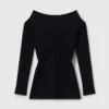 Straight-Neck Long-Sleeve Top Straight-Neck Long-Sleeve Top