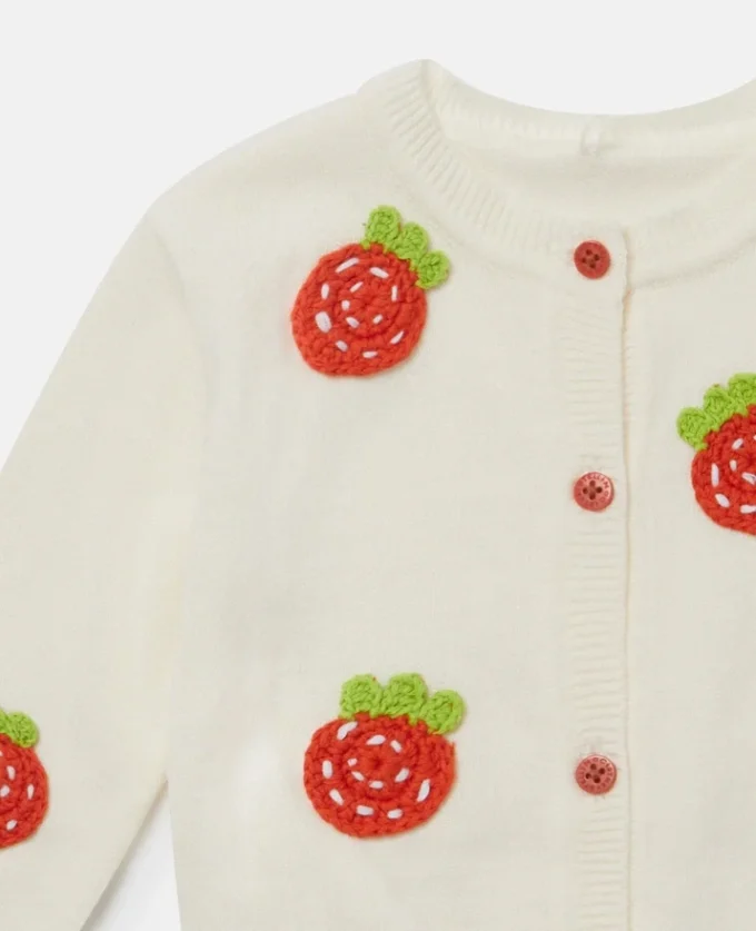 Strawberry Crochet Cardigan Strawberry Crochet Cardigan