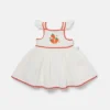 Strawberry Embroidered Cap-Sleeve Dress Strawberry Embroidered Cap-Sleeve Dress