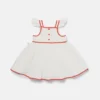 Strawberry Embroidered Cap-Sleeve Dress Strawberry Embroidered Cap-Sleeve Dress