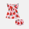 Strawberry Print Dress and Bloomers Set Strawberry Print Dress and Bloomers Set