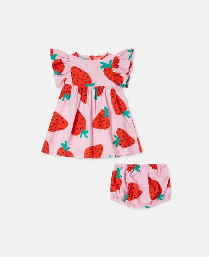 Strawberry Print Dress and Bloomers Set Strawberry Print Dress and Bloomers Set