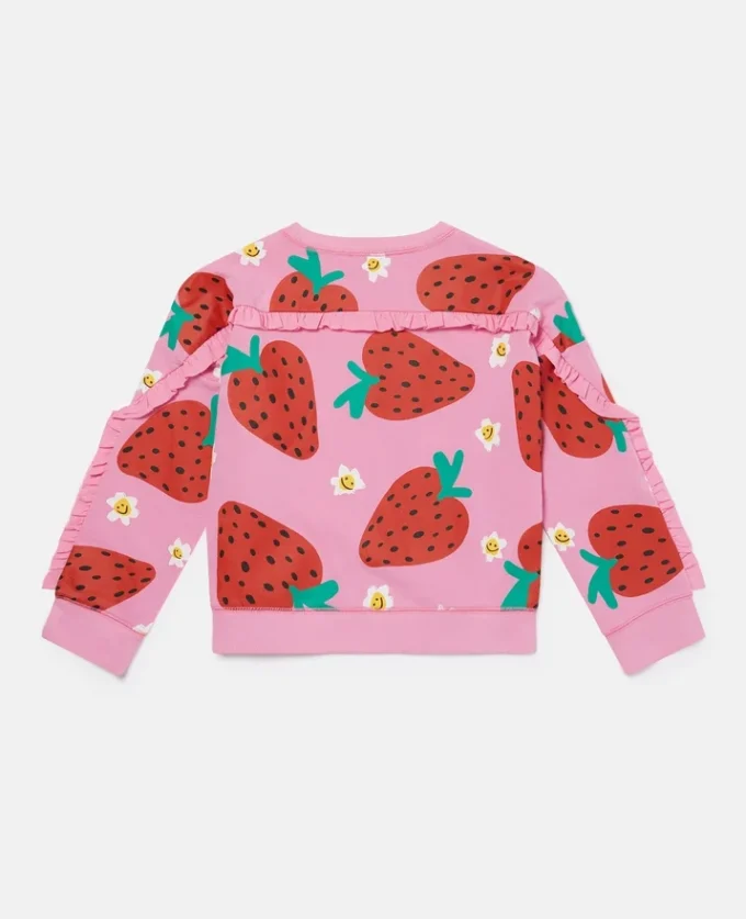 Strawberry Print Fringe Sweatshirt Strawberry Print Fringe Sweatshirt