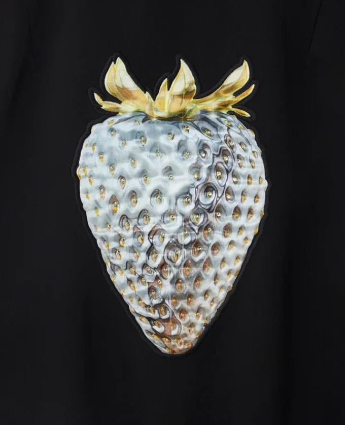 Strawberry-Print Heritage-Inspired Souvenir Jacket Strawberry-Print Heritage-Inspired Souvenir Jacket