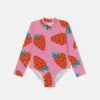 Strawberry Print Long Sleeve Swimsuit Strawberry Print Long Sleeve Swimsuit