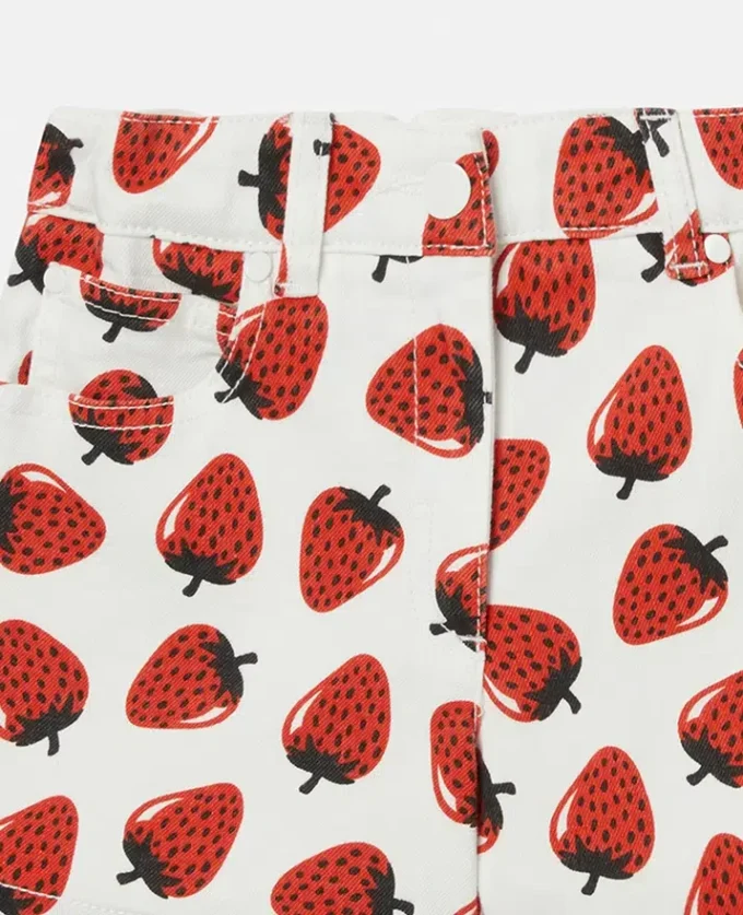 Strawberry Print Shorts Strawberry Print Shorts