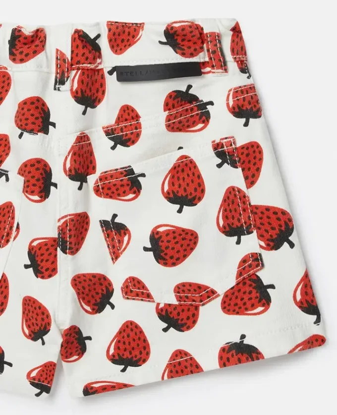 Strawberry Print Shorts Strawberry Print Shorts