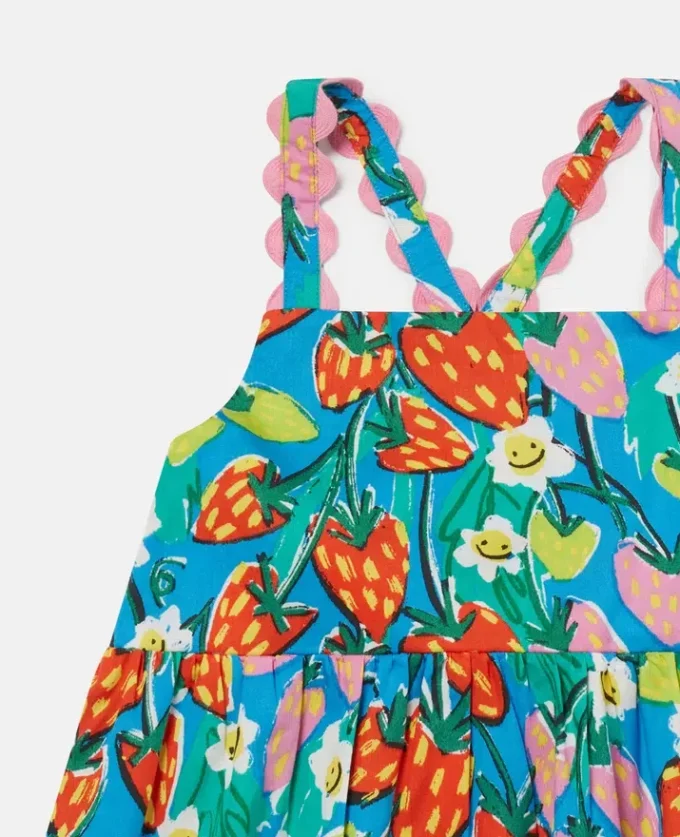 Strawberry Print Sleeveless Dress Strawberry Print Sleeveless Dress