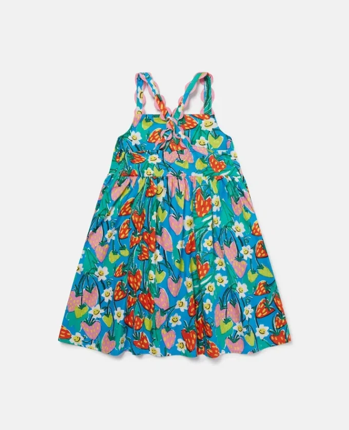 Strawberry Print Sleeveless Dress Strawberry Print Sleeveless Dress