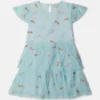 Striped Bow Print Occasion Dress Striped Bow Print Occasion Dress