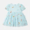 Striped Bow Print Occasion Dress Striped Bow Print Occasion Dress