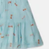 Striped Bow Print Occasion Dress Striped Bow Print Occasion Dress