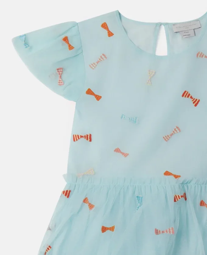 Striped Bow Print Occasion Dress Striped Bow Print Occasion Dress