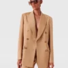 Striped Double-Breasted Blazer Striped Double-Breasted Blazer