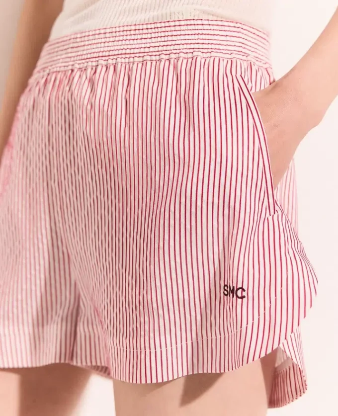 Striped Elasticated Shorts Striped Elasticated Shorts